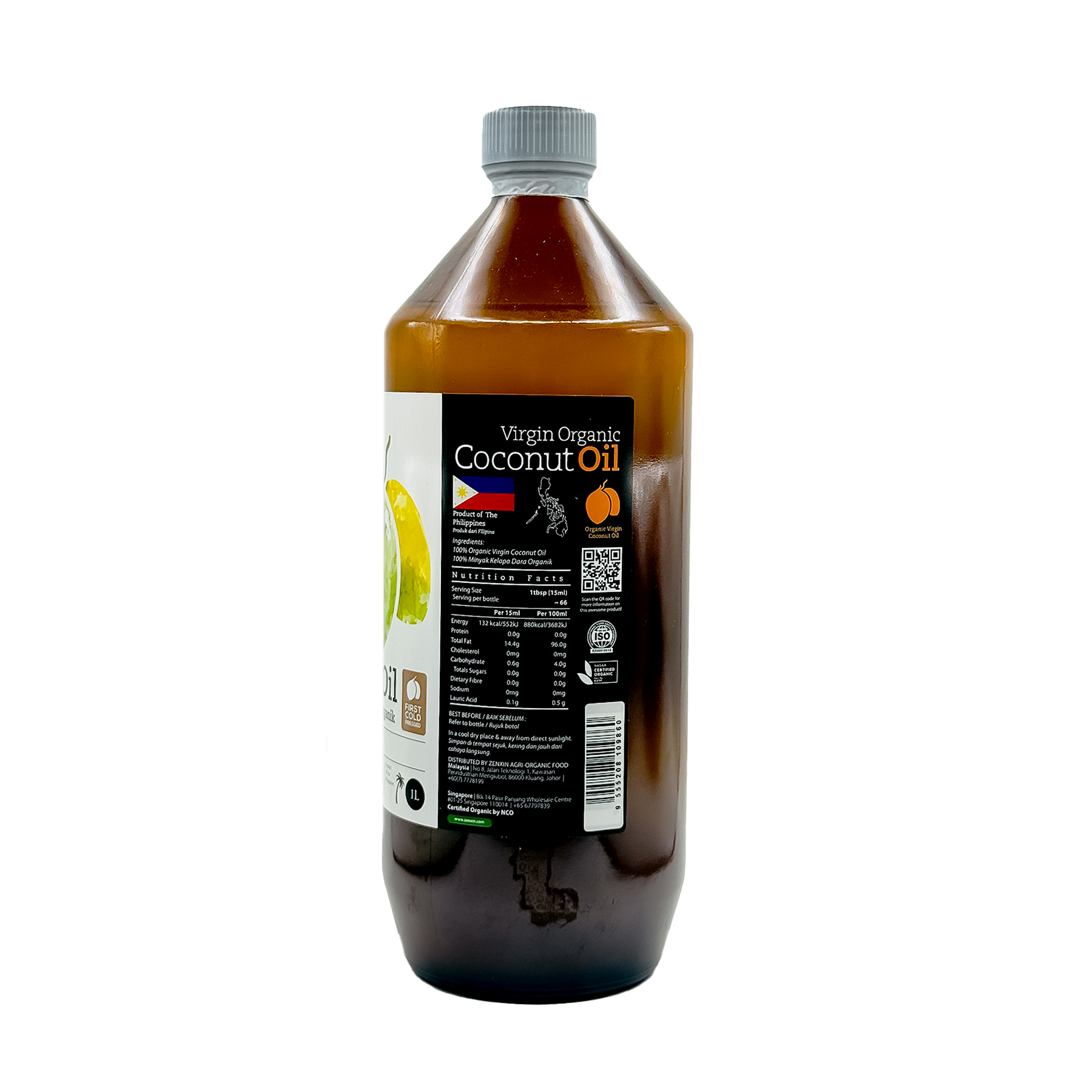 SN Org Virgin Coconut Oil PHL BTL 1L-side