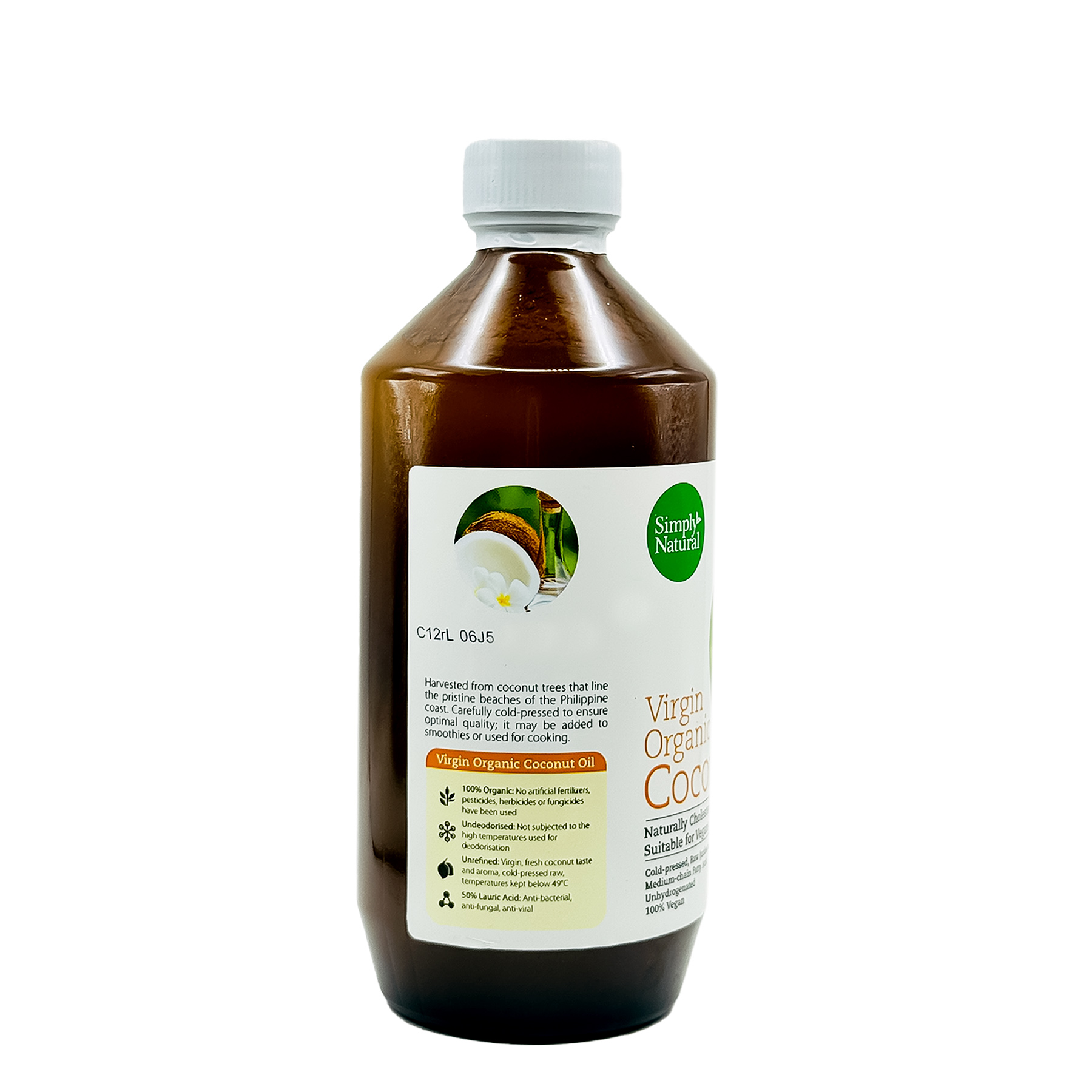 SN Org Virgin Coconut Oil PHL BTL 500ml-back