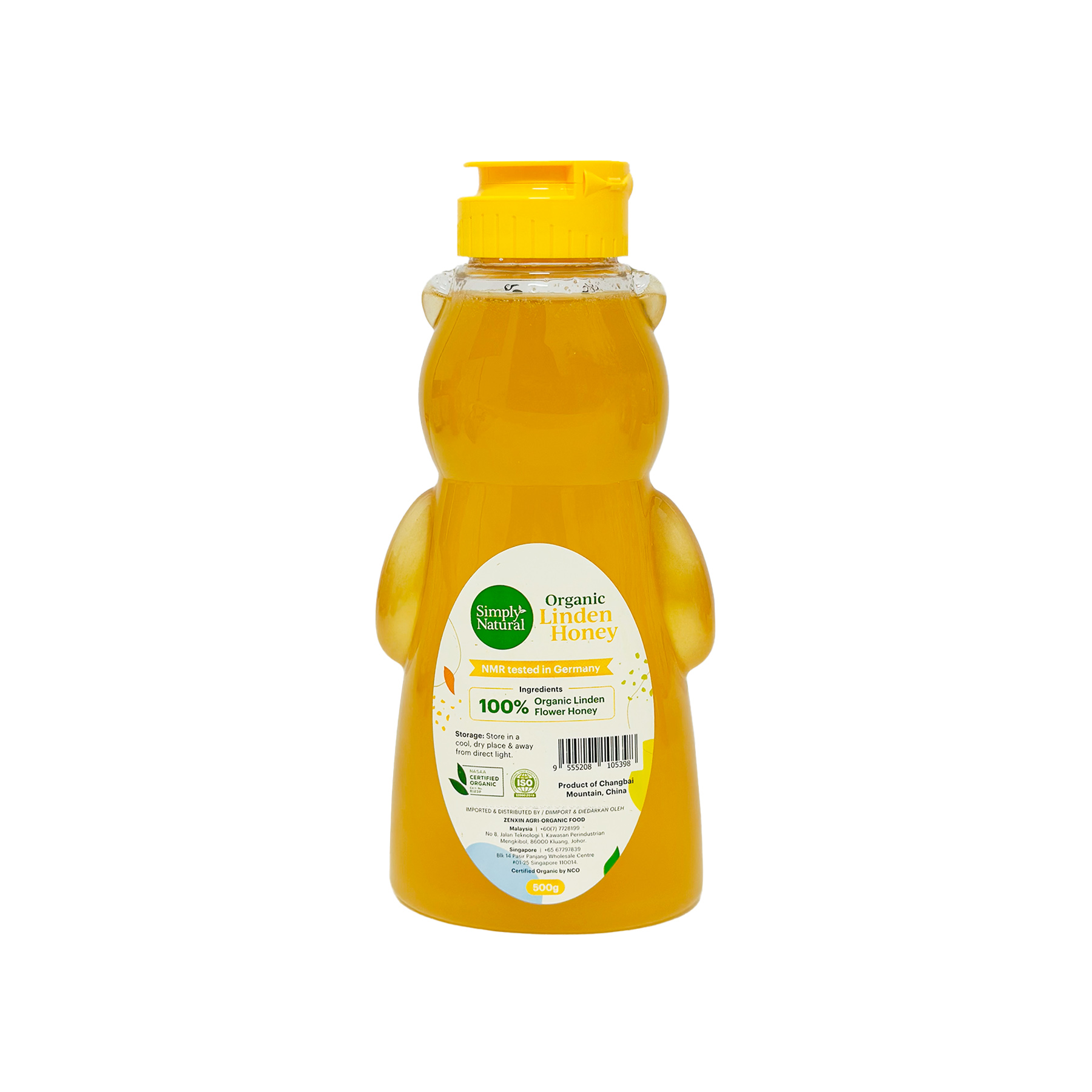 SN Organic Linden Honey EA 500g-back clear