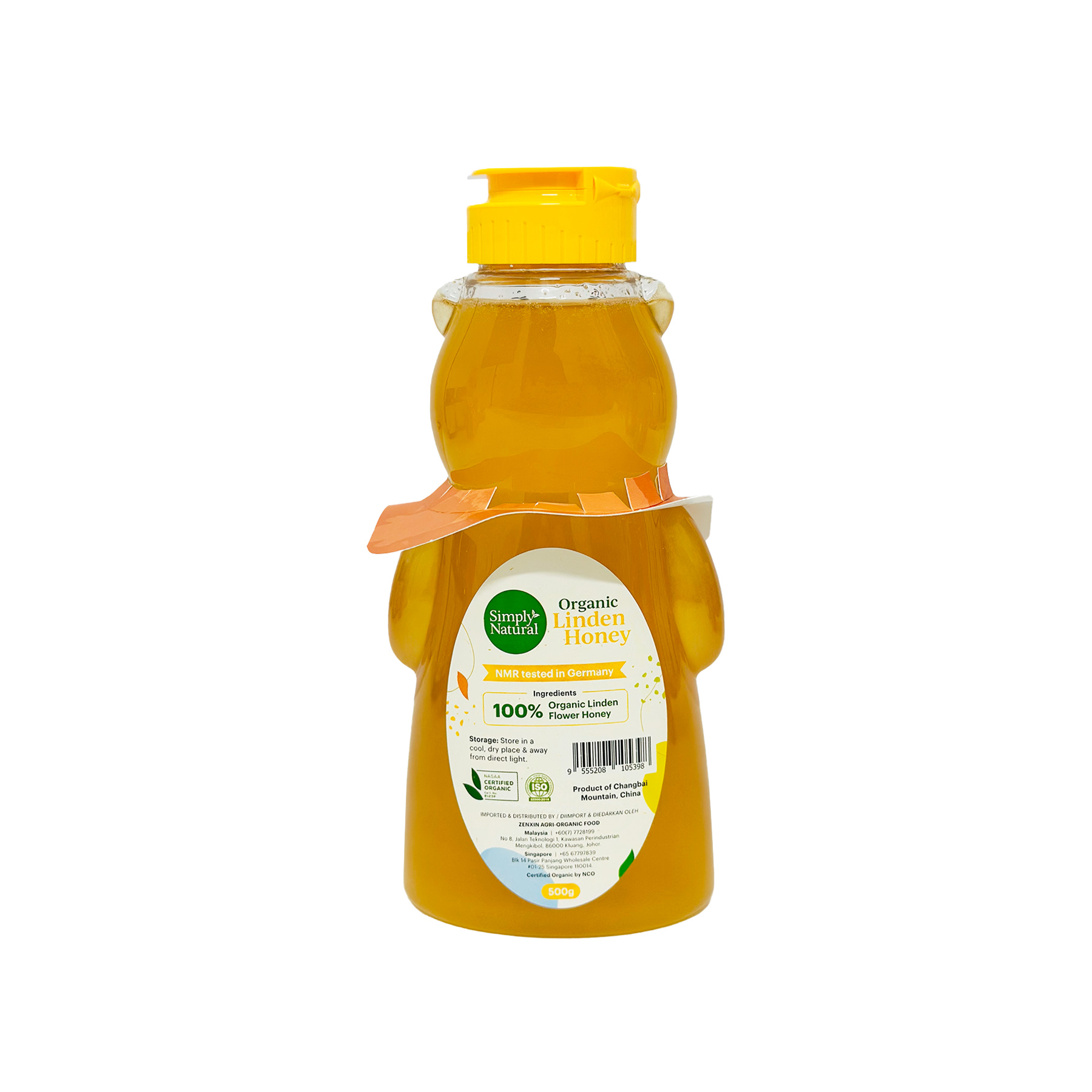 SN Organic Linden Honey EA 500g-back