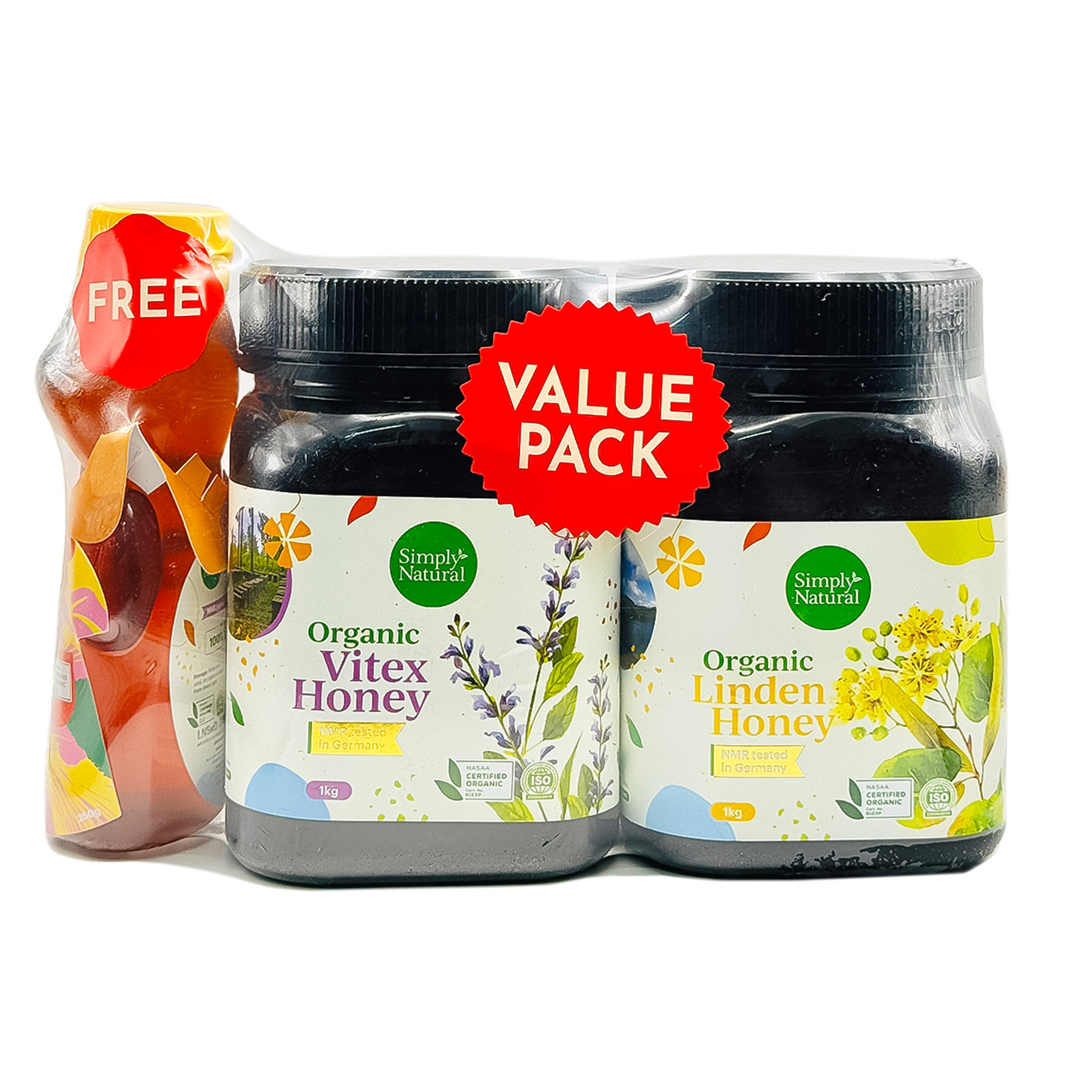 SN Org Golden Delight Honey SET 2.25kg-front