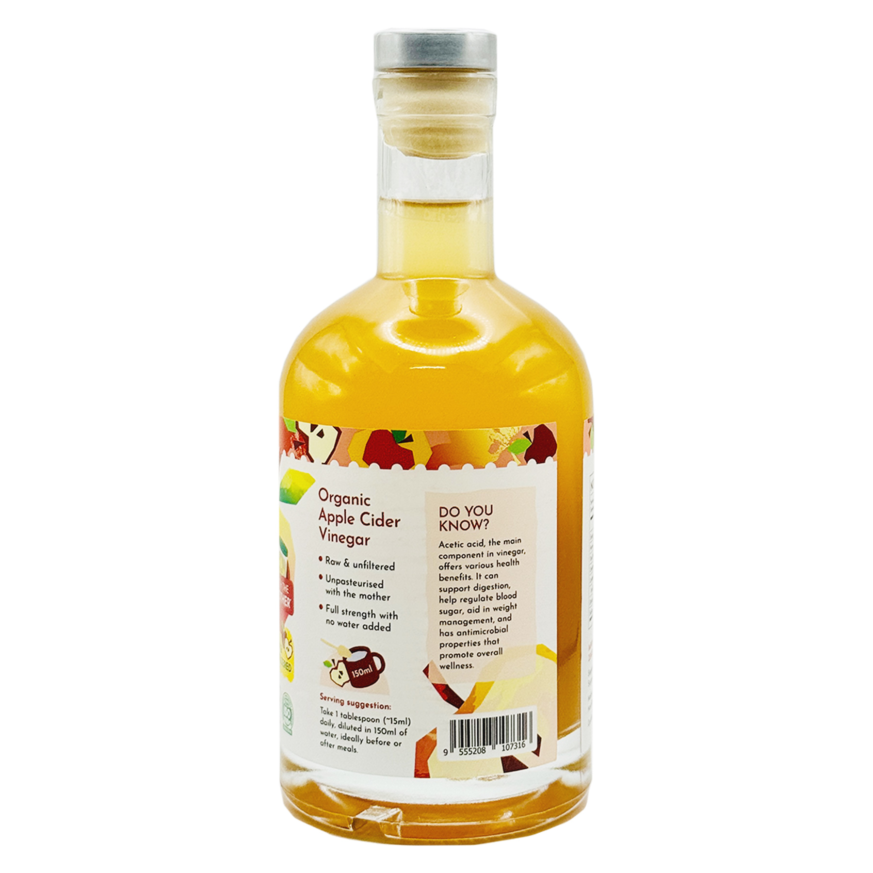 SN Org Apple Cider Vinegar EA 400ml-side R