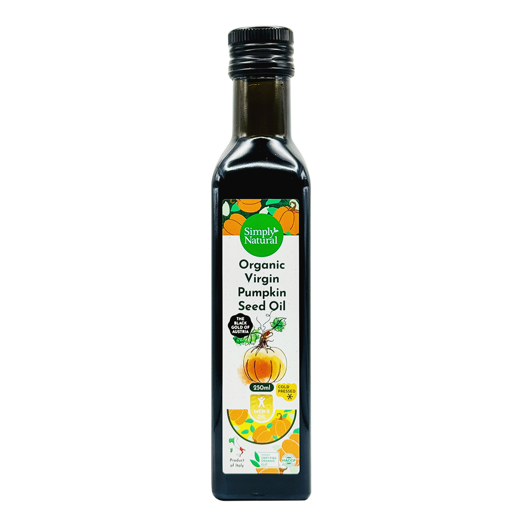 SN Org Virgin Pumpkin Seed Oil EA 250ml-front
