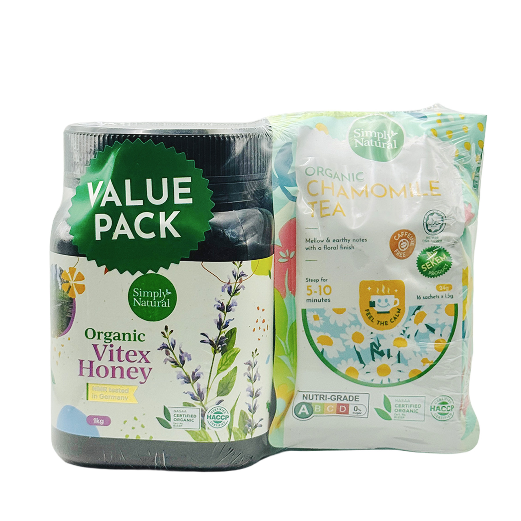 SN Organic Tea & Honey Delight (Set Teh & Madu Organik)- Chamomile Tea 2-front2