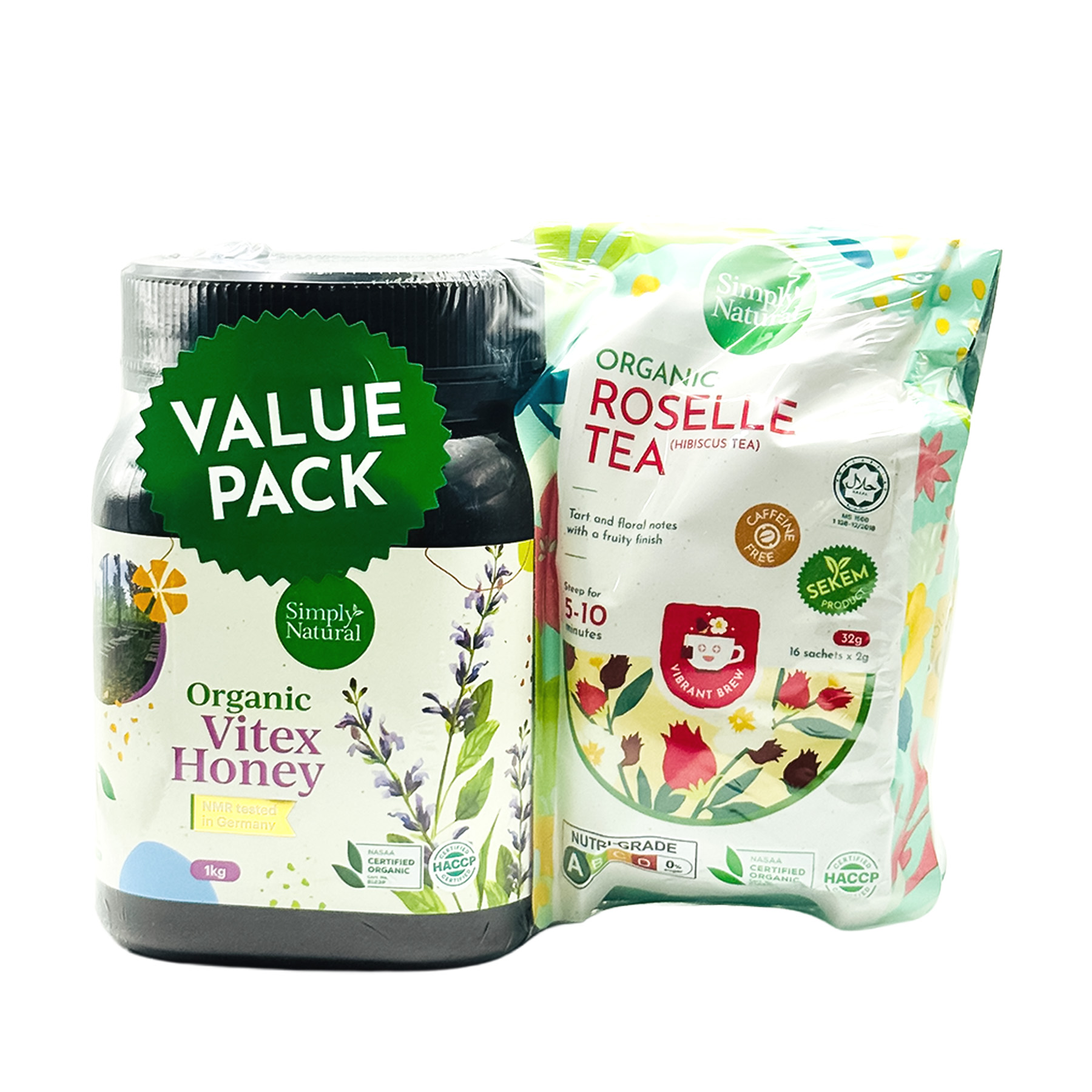 SN Organic Tea & Honey Delight (Set Teh & Madu Organik)- Hibiscus Tea 2-front