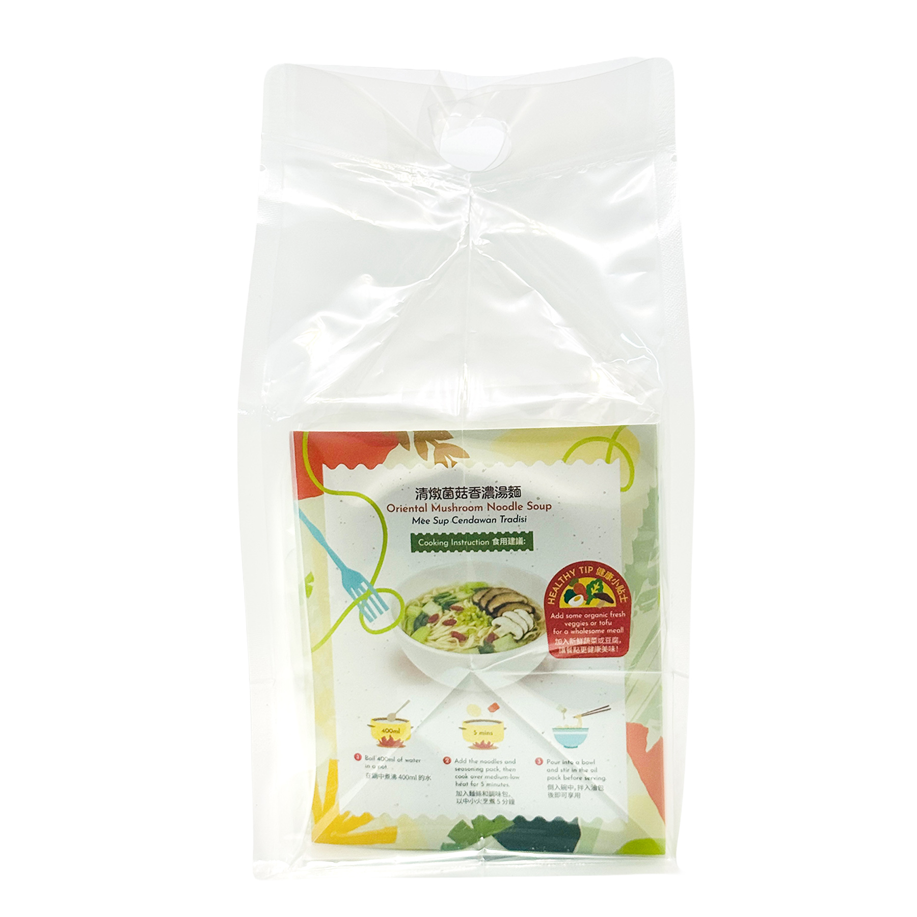 SN Oriental Mushroom Noodle Soup EA 364g-side L