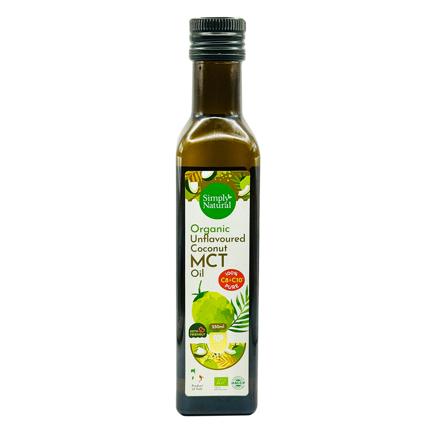 SN Org Unflavoured Coconut MCT Oil EA 250ml-front