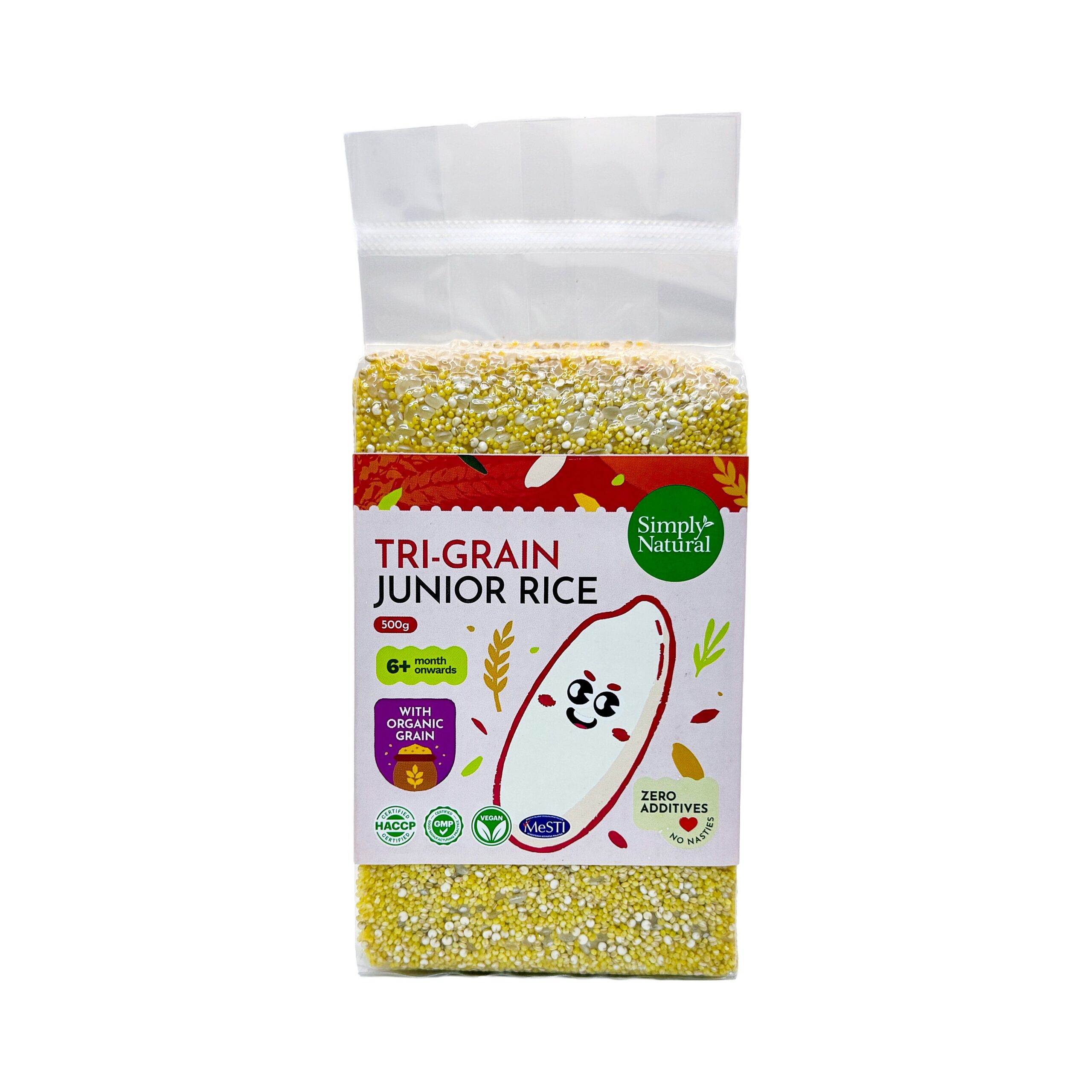 SN Tri-Grain Junior Rice - front